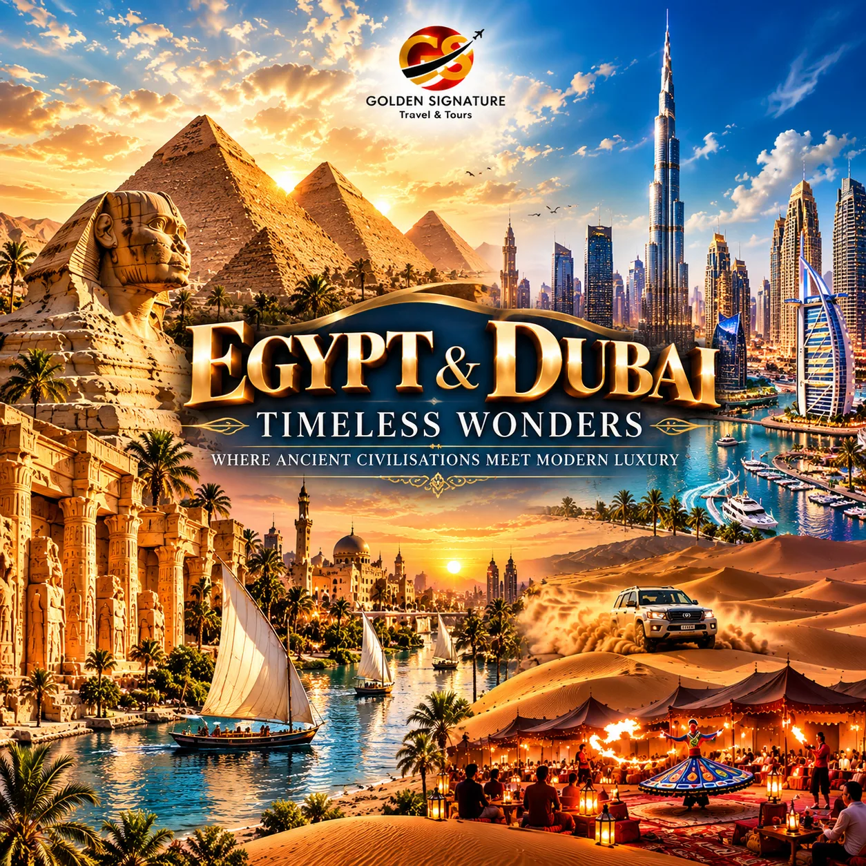 EGYPT & DUBAI : PHARAOHS & SKYSCRAPERS