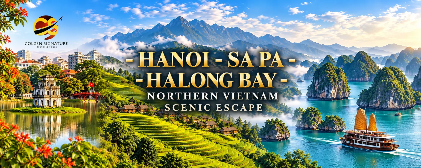 HANOI+SA PA+HALONG BAY : NORTHERN VIETNAM SCENIC ESCAPE