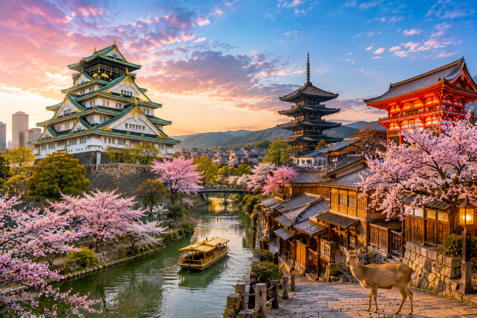 OSAKA + KYOT + NARA